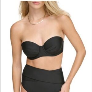 CALVIN KLEIN Women's Molded Underwire Balconette Bikini Top swimsuit swimwear S